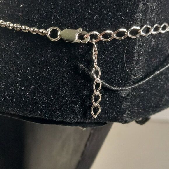 Five Sparkling Moons Pendant on Silver 925 Necklace Cottagecore Granny Chic - Picture 3 of 7